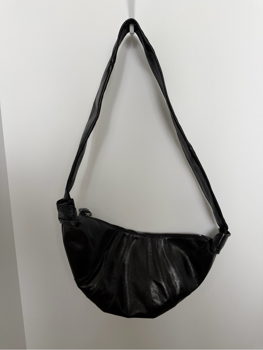 Lemaire Small Black Croissant Shoulder Bag